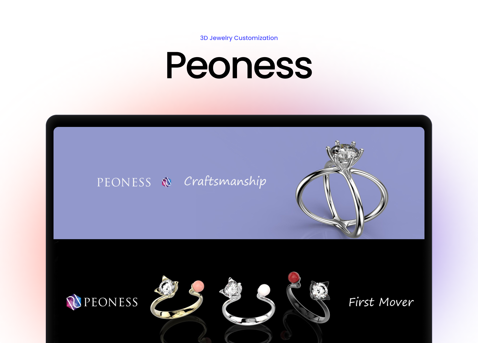Peoness - 실시간 3D 주얼리 커스터마이징 & 생산 서비스