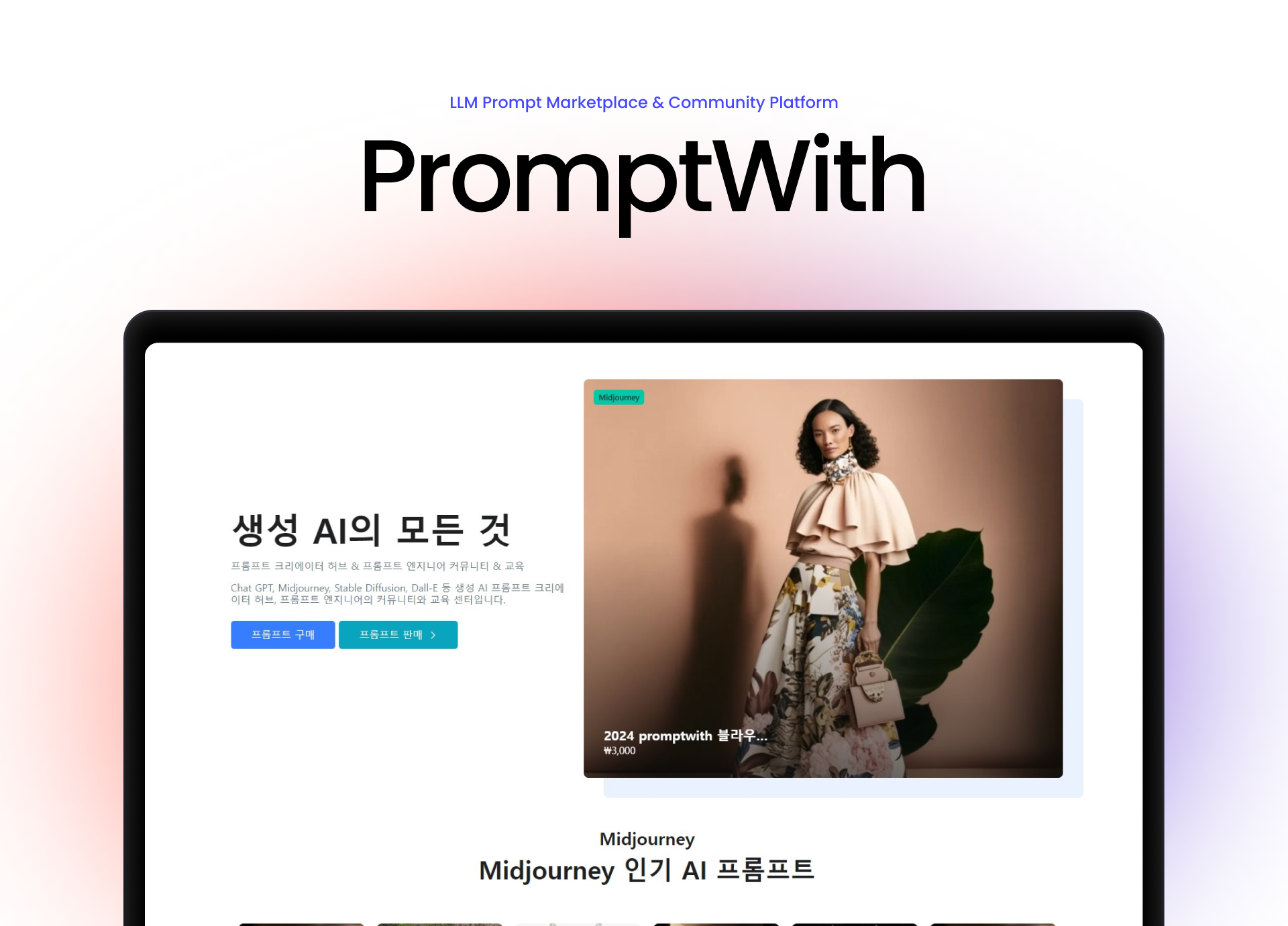 PromptWith - LLM Prompt Marketplace & Community Platform